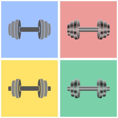 Dumbbell Icon set.