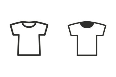 T-shirt-vektör simgesi.
