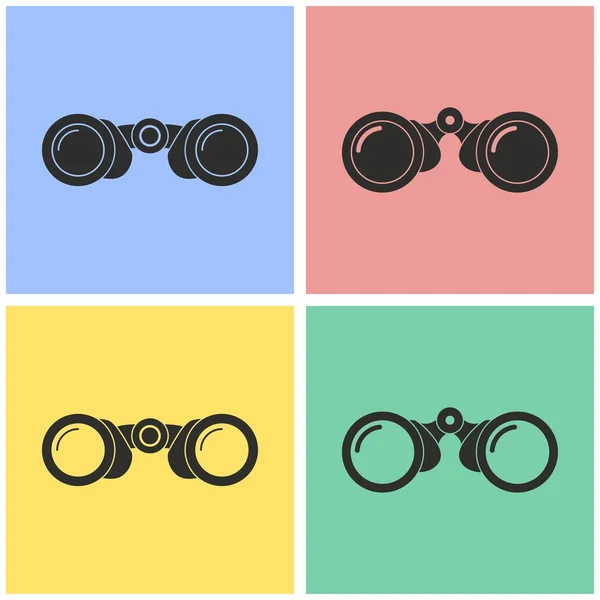 Set di icone binoculari . — Vettoriale Stock