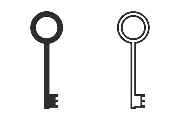 Ключ - векторный значок . — стоковый вектор