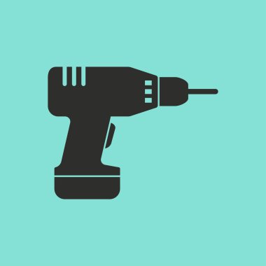 Matkap vektör simgesi.