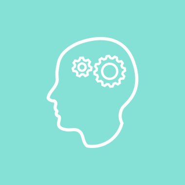 Beyin fırtınası vektör simgesi.