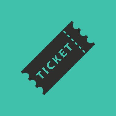 Bilet vektör simgesi.