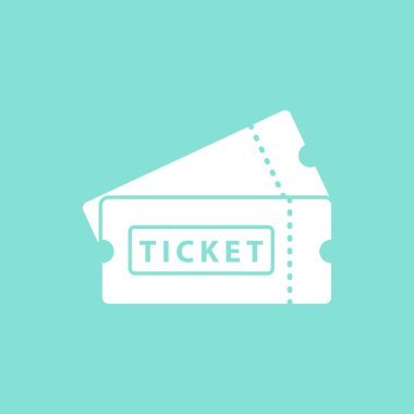 Bilet vektör simgesi.