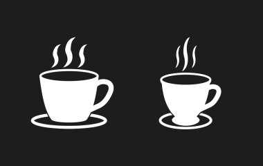 kahve fincanı vektör simgesi.