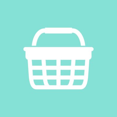 Alışveriş sepeti vektör simgesi.