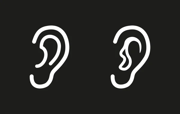 Ear - vector icon. — Stock Vector