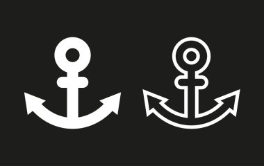 çapa vektör simgesi.