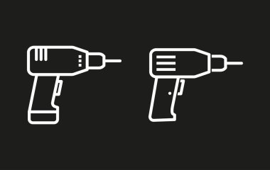 Matkap vektör simgesi.