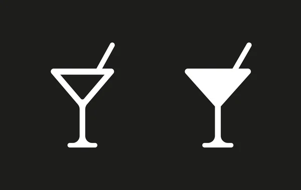 Cocktail-Vektorsymbol. — Stockvektor