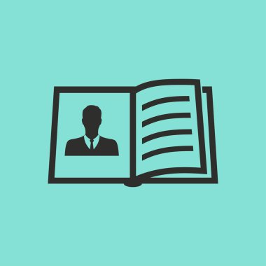 Kitap vektörü simgesi.