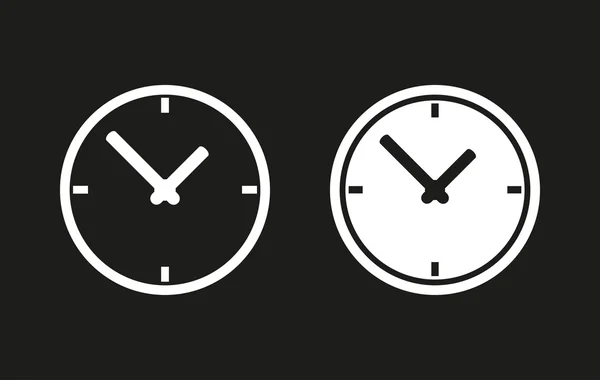 Reloj icono vector . — Vector de stock