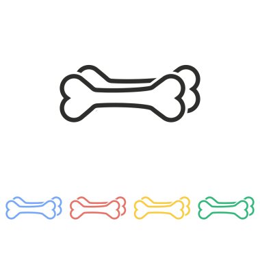 Köpek kemik - vektör simgesi.