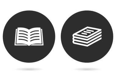 Kitap vektörü simgesi.