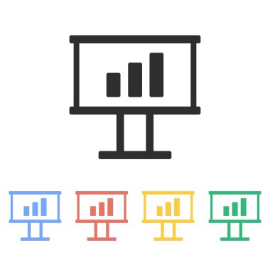 Diyagram kurulu - vektör simgesi.