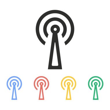 İletişim kulesi - vektör simgesi.