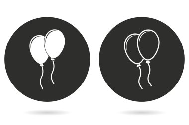 Balon vektör simgesi.