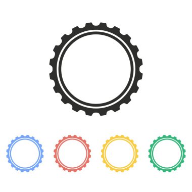 Şişe kapağı - vektör simgesi.