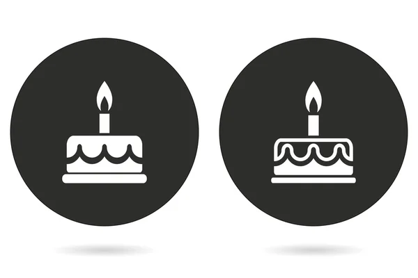 Cake vector icon. — Stock Vector