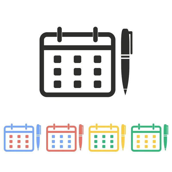 Planning calendar - vector icon. — Stock Vector