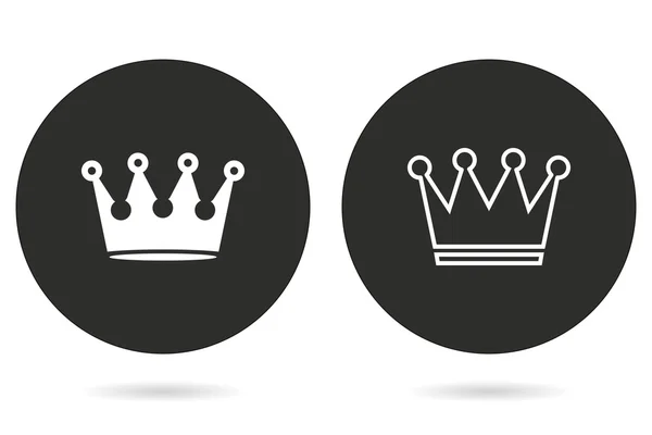 Crown vector icon. — Stock Vector