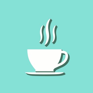 Kahve fincanı - vektör simgesi.