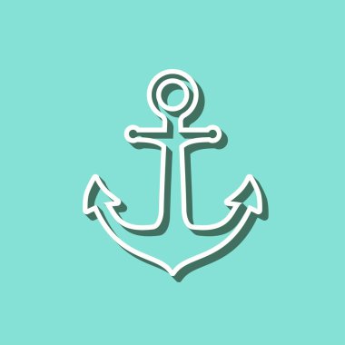 Çapa - vektör simgesi.