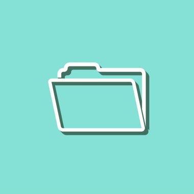 Klasör - vektör simgesi.