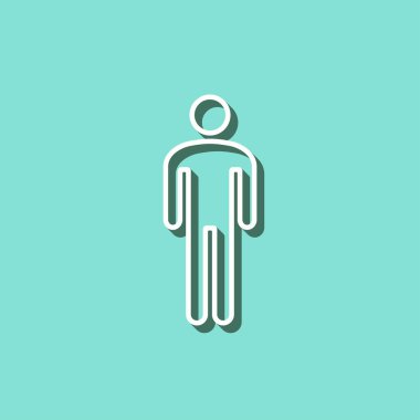 Man - vektör simgesi.