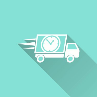 Hızlı teslimat - vektör simgesi.