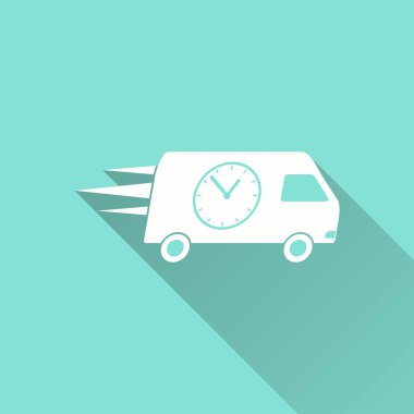 Hızlı teslimat - vektör simgesi.