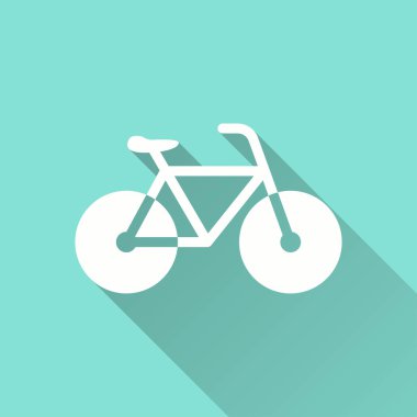 Bisiklet - vektör simgesi.