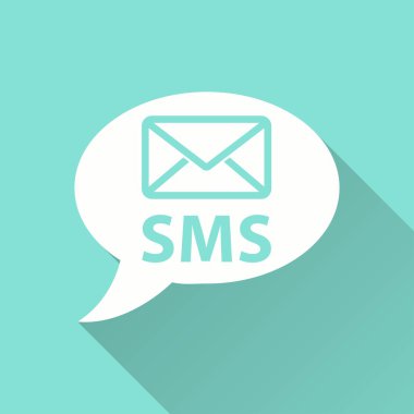 SMS - vektör simgesi.