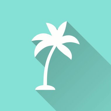 Palmiye ağacı - vektör simgesi.