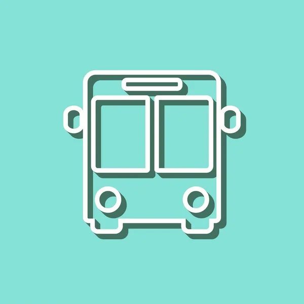 Bus - icono de vector . — Archivo Imágenes Vectoriales