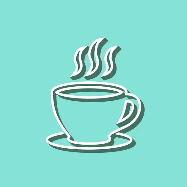 Taza de café - icono de vector . — Archivo Imágenes Vectoriales