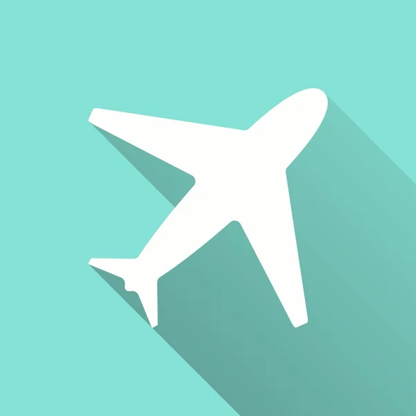 Vliegtuig - vector pictogram. — Stockvector