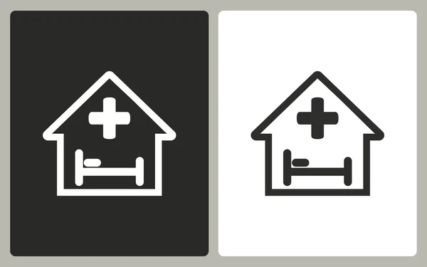 Hospital - vector icon. — Stock Vector