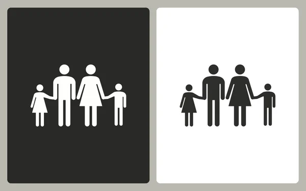 Οικογένεια - εικονίδιο του φορέα. — Διανυσματικό Αρχείο