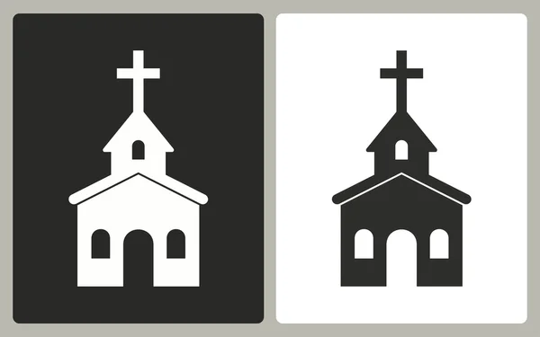 Iglesia - icono de vector . — Archivo Imágenes Vectoriales