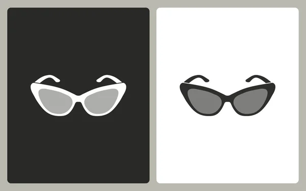 Lunettes de soleil - icône vectorielle . — Image vectorielle