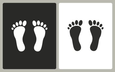 Ayak - vektör simgesi.