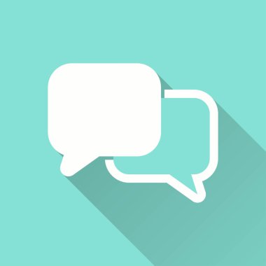 İletişim balonu - vektör simgesi.