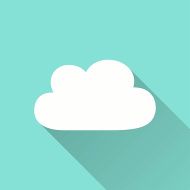 Bulutlar gökyüzü - vektör simgesi.