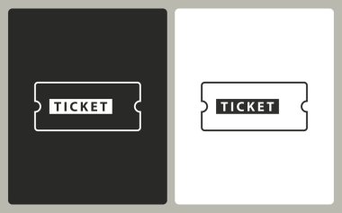 Bilet - vektör simgesi.