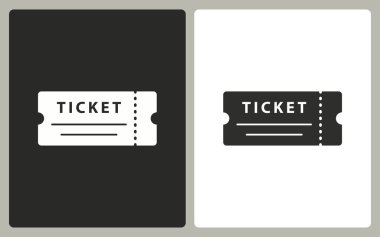 Bilet - vektör simgesi.