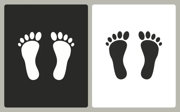 Foot - vector icon. — Stock Vector