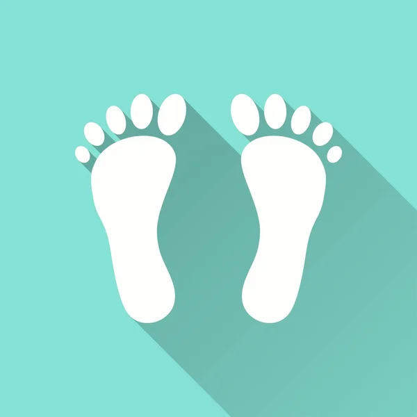 Foot - vector icon. — Stock Vector