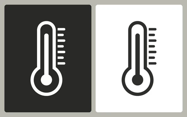 Termómetro - icono del vector . — Archivo Imágenes Vectoriales