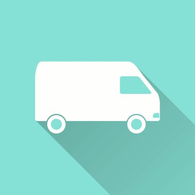 Kamyon - vektör simgesi.